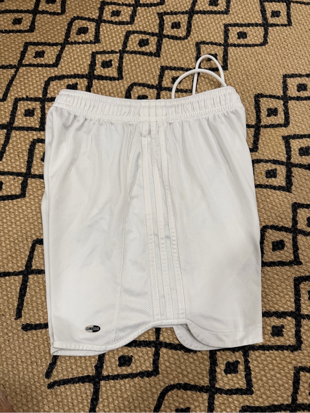 Adidas White Soccer Football Shorts Adult M Climalite - Picture 5 of 6